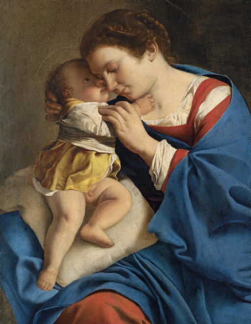 The Virgin and Child - Orazio Gentileschi