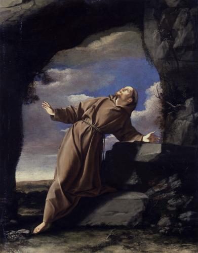 Saint François recevant les stigmates - Orazio Gentileschi - Alpha Reproduction