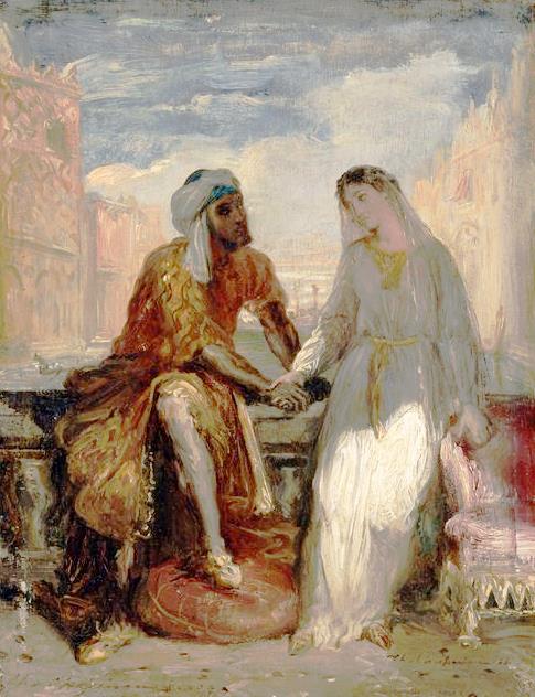 Othello and Desdemona in Venice - Théodore Chassériau