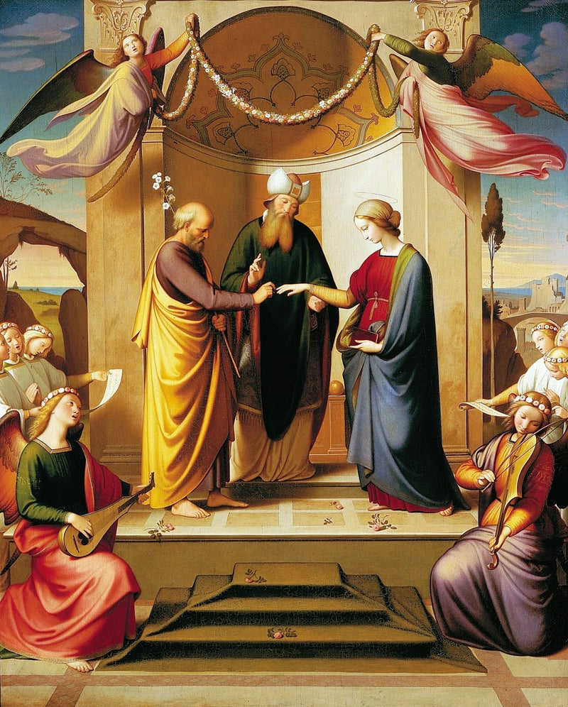 Marriage of the Virgin (Sposalizio). - Johann Friedrich Overbeck