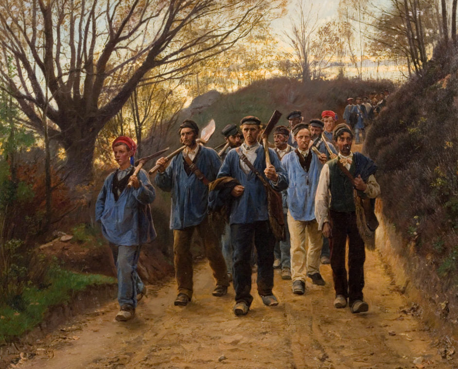 French Foresters Returning from Work - Peder Severin Krøyer