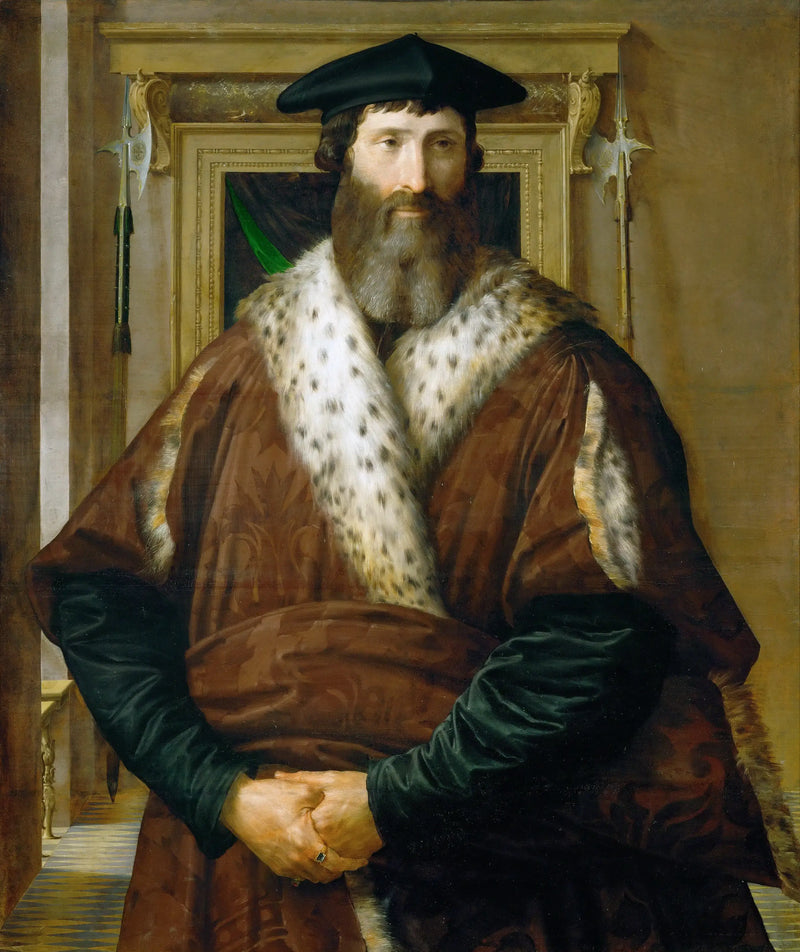 Portrait of a man (Condottiere Malatesta Baglioni?) - Parmigianino