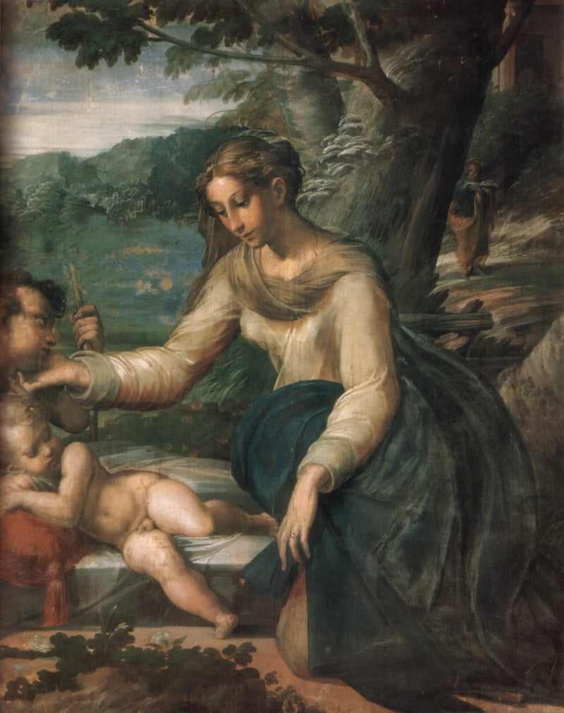 Holy Family with the Little Saint John - Parmigianino