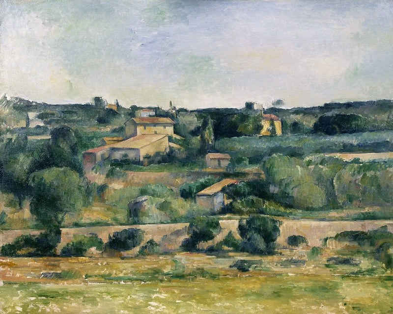 In the plain of Bellevue, to the West of Aix - Paul Cézanne