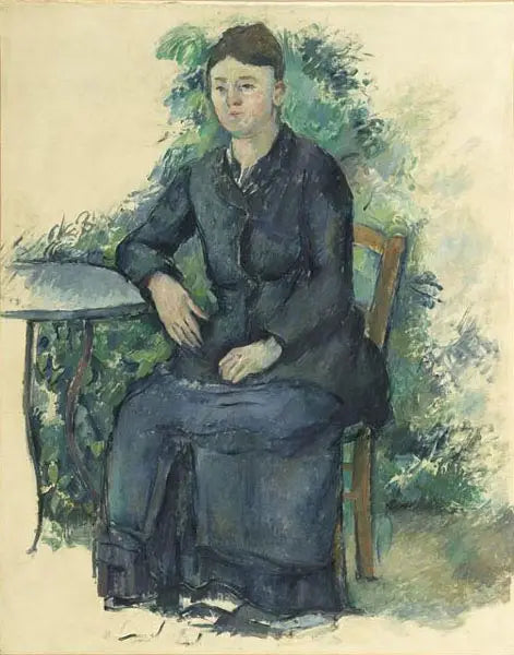 Madame Cézanne in the garden - Paul Cézanne