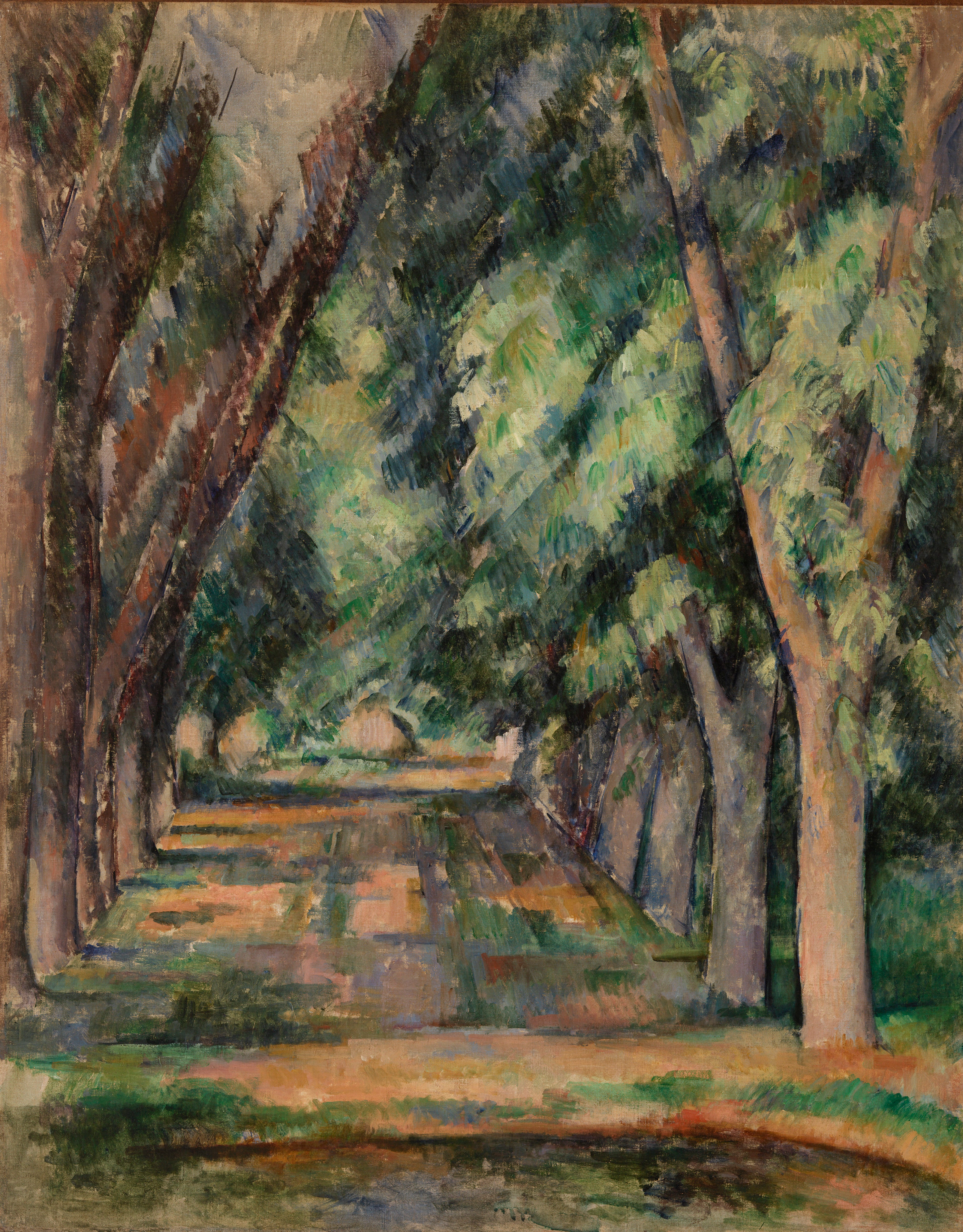 Reproduction du tableau « L'Allée des marronniers au Jas de Bouffan - Paul Cézanne » par Alpha Reproduction en peinture à l’huile