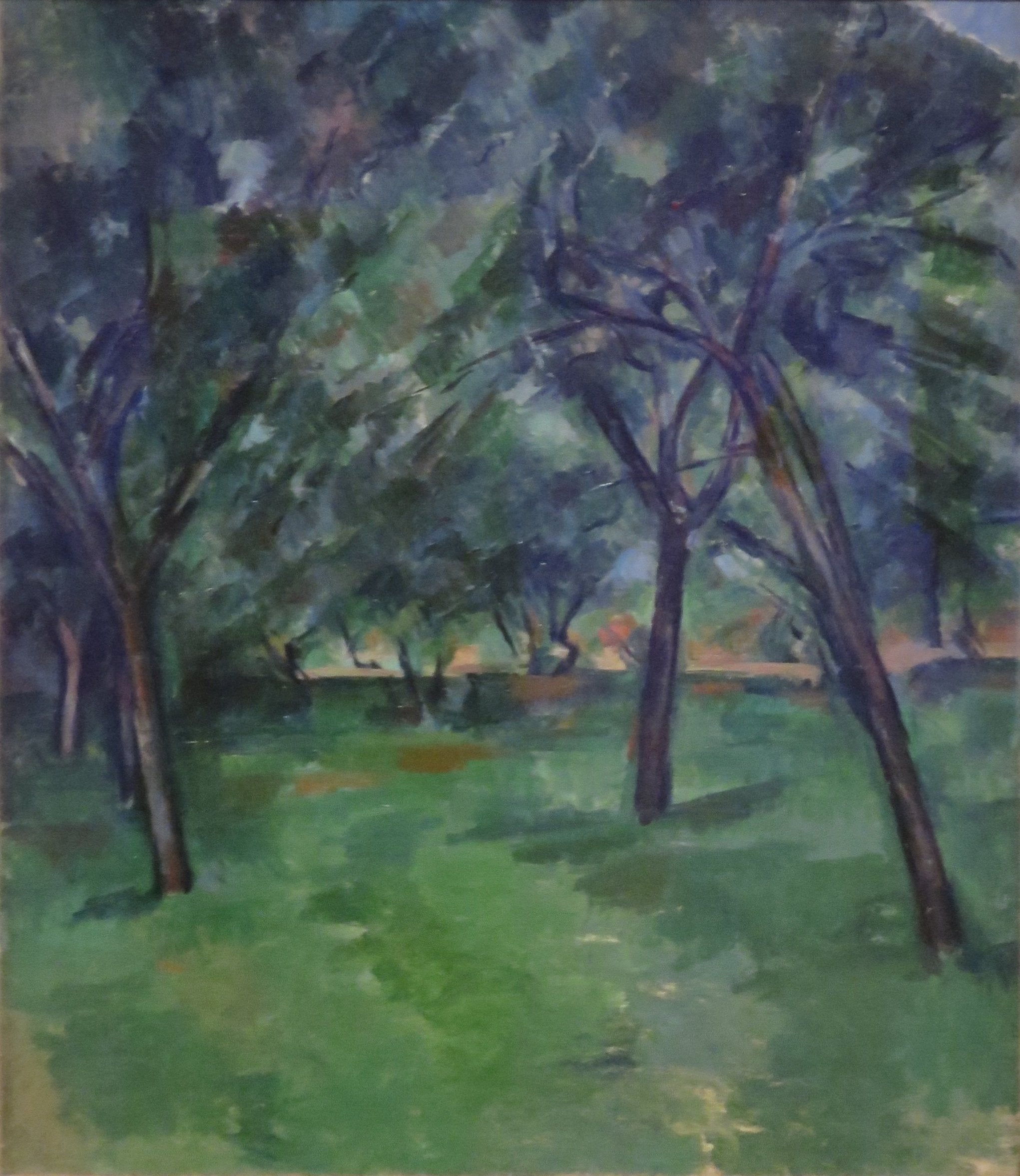 Reproduction du tableau « Un clos - Paul Cézanne » par Alpha Reproduction en peinture à l’huile