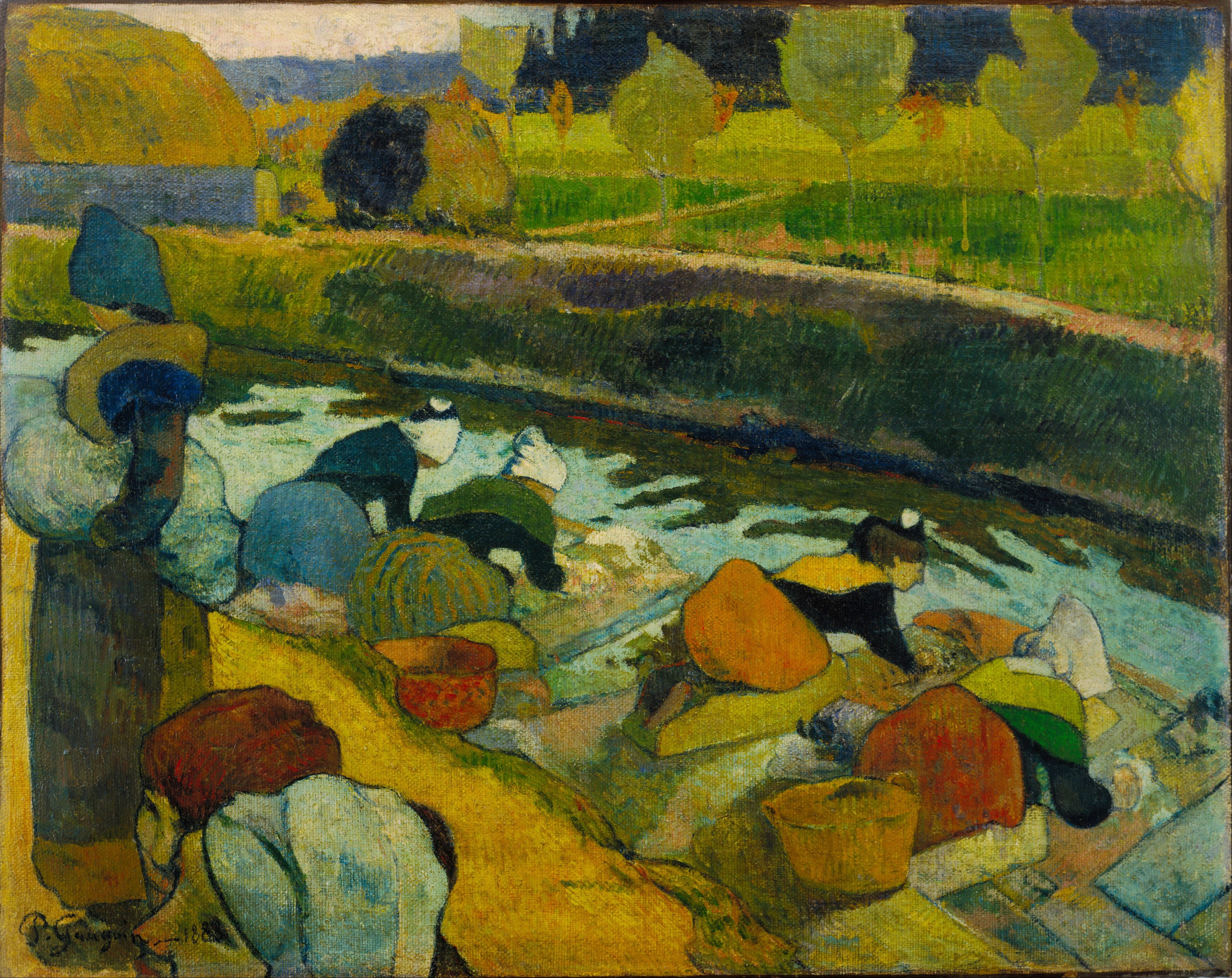 The Washers at Arles I (The King's Roubine) - Paul Gauguin