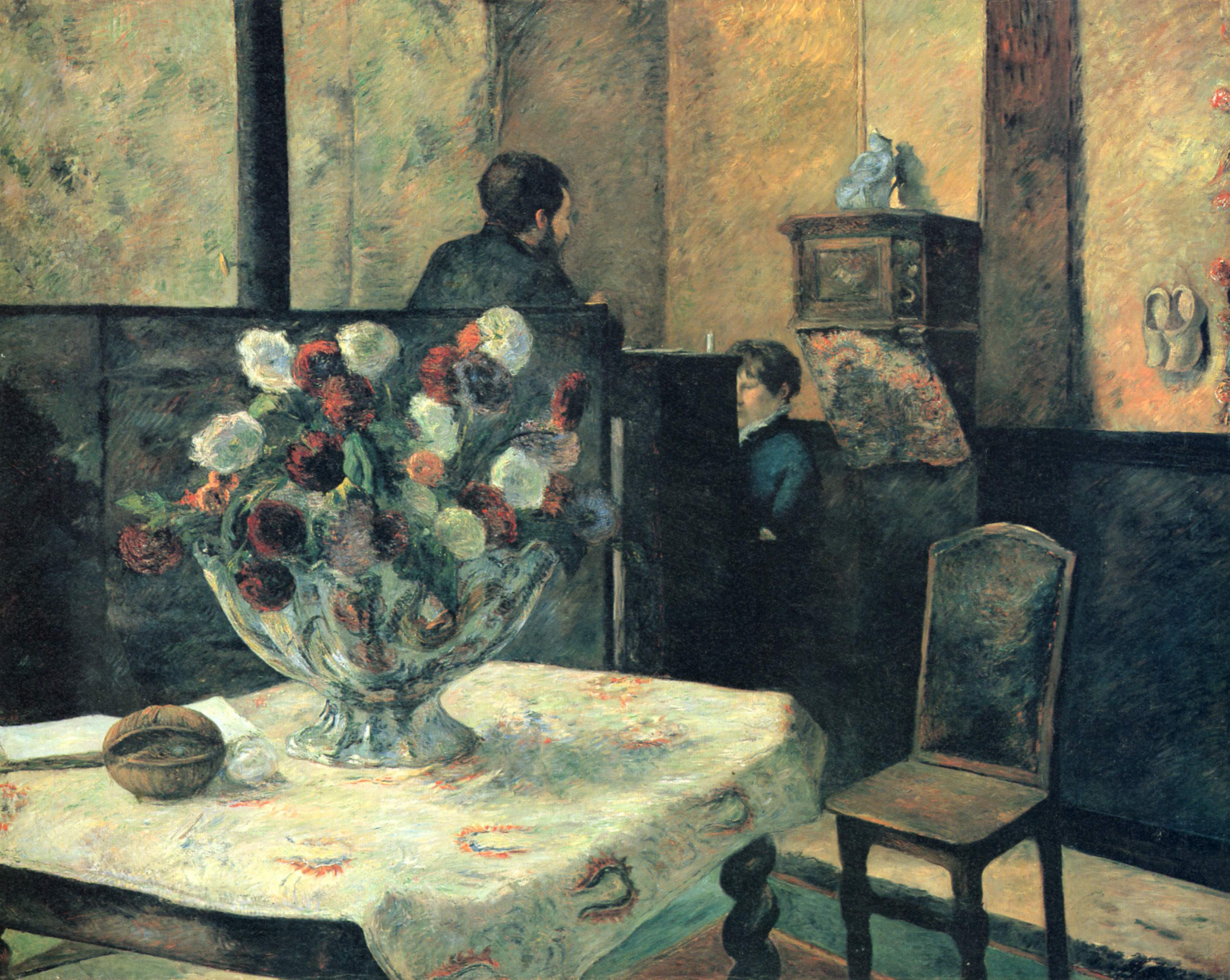 Interior of the Painter in Paris, Rue Carcel - Paul Gauguin