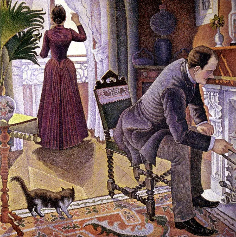 Reproduction du tableau « Un dimanche - Paul Signac » par Alpha Reproduction en peinture à l’huile
