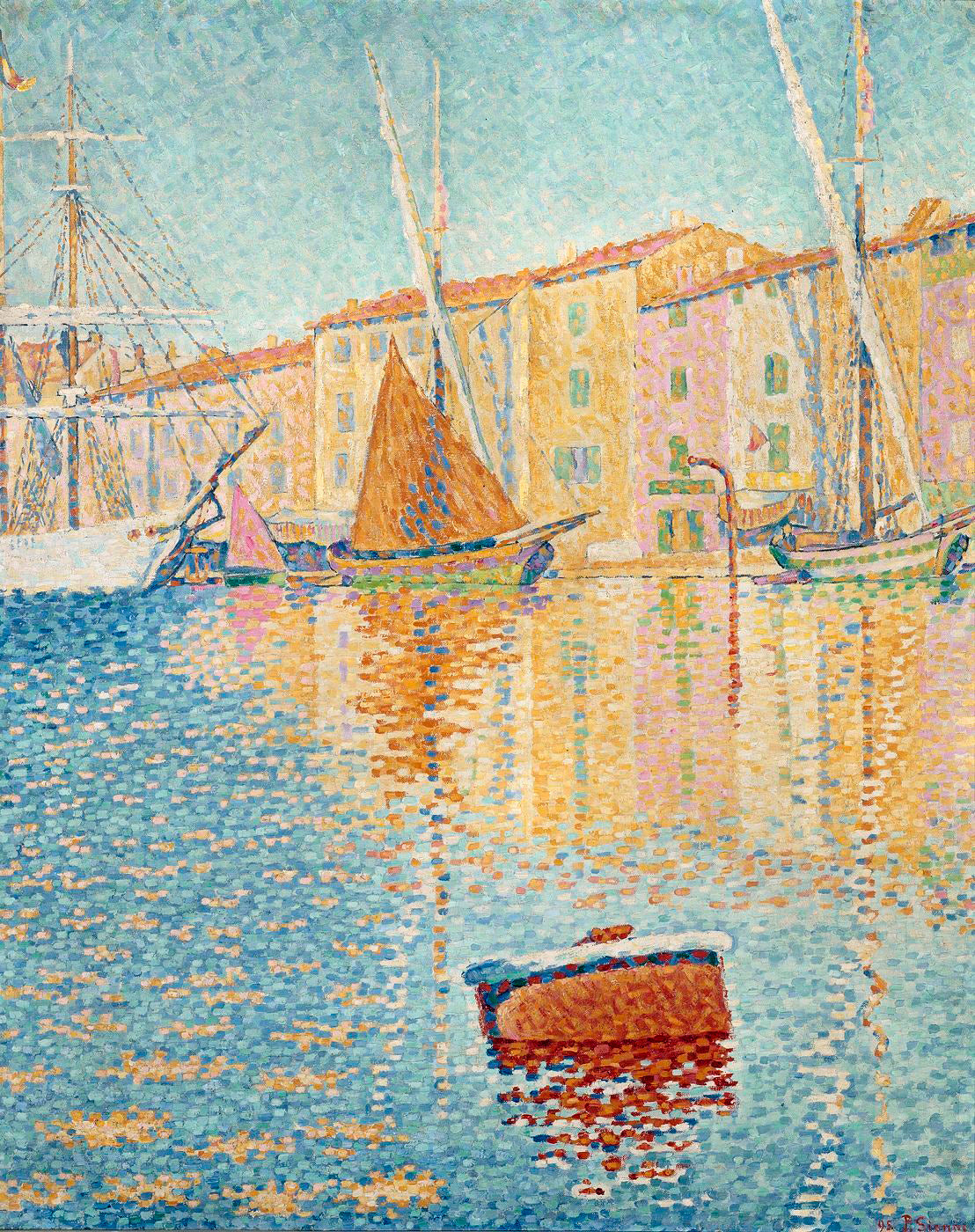Reproduction du tableau « La Bouée rouge - Paul Signac » par Alpha Reproduction en peinture à l’huile
