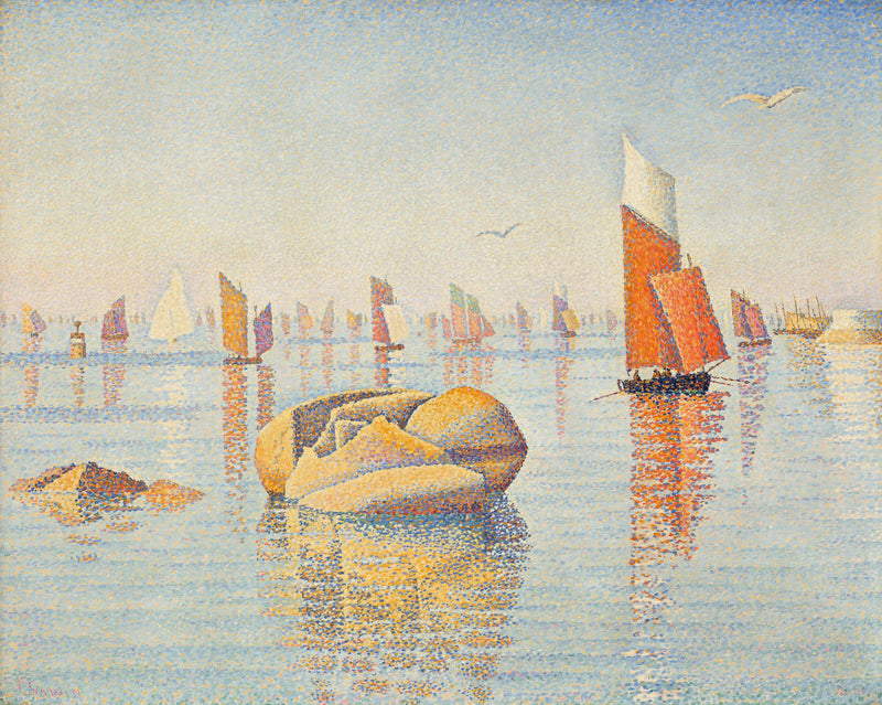 Concarneau. Calm of the Morning. Op. 219 (Larghetto) - Paul Signac