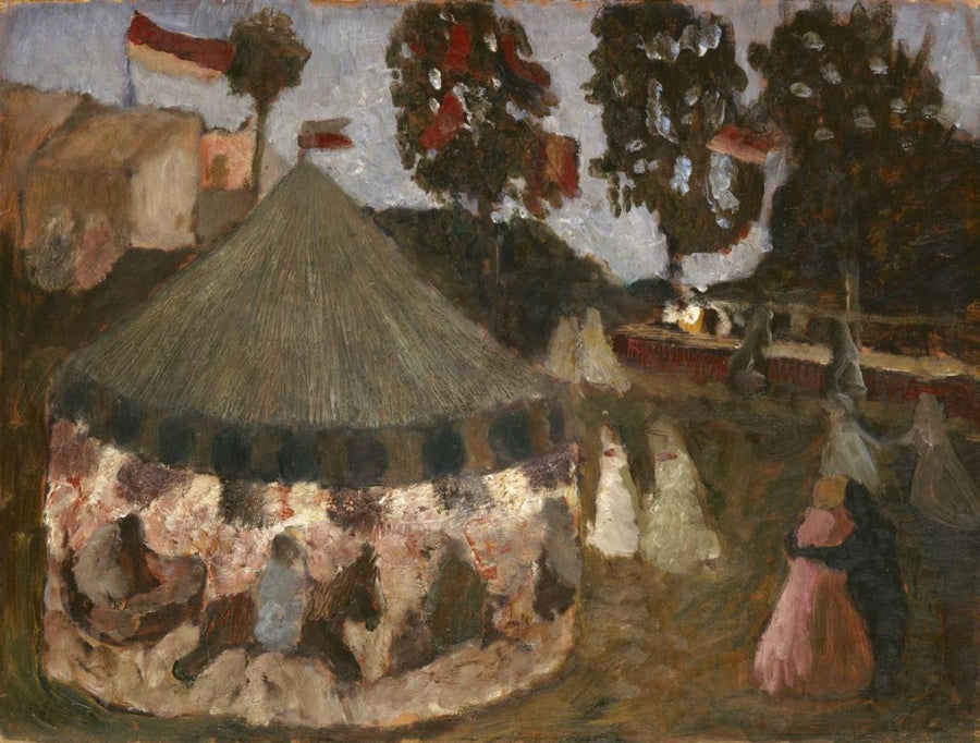 Shooting festival with carousel II (Schützenfest mit Karussell II) (1904) - Paula Modersohn-Becker