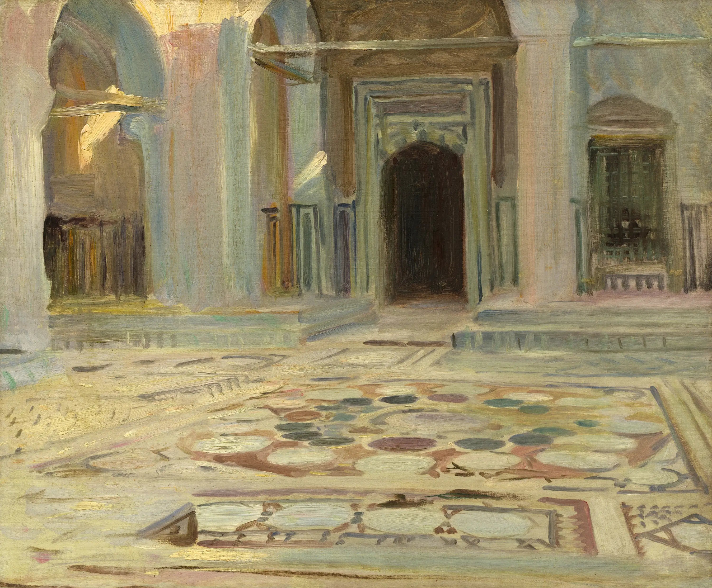 Reproduction du tableau « Trottoir, Le Caire - John Singer Sargent » par Alpha Reproduction en peinture à l’huile