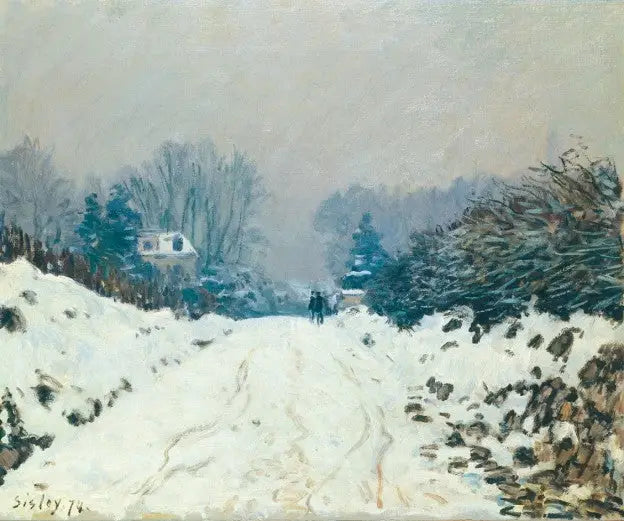 Winter Landscape at Louveciennes - Alfred Sisley