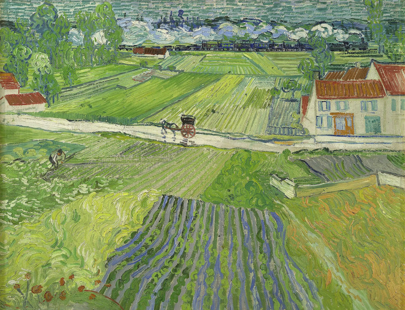Landscape of Auvers after the rain - Vincent van Gogh