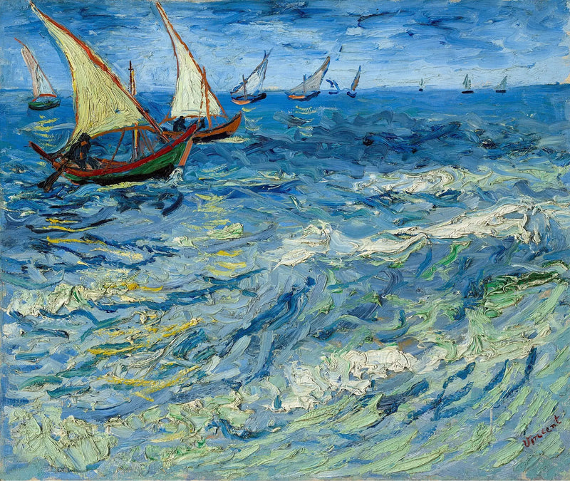Seascape at Saintes-Maries - Vincent van Gogh