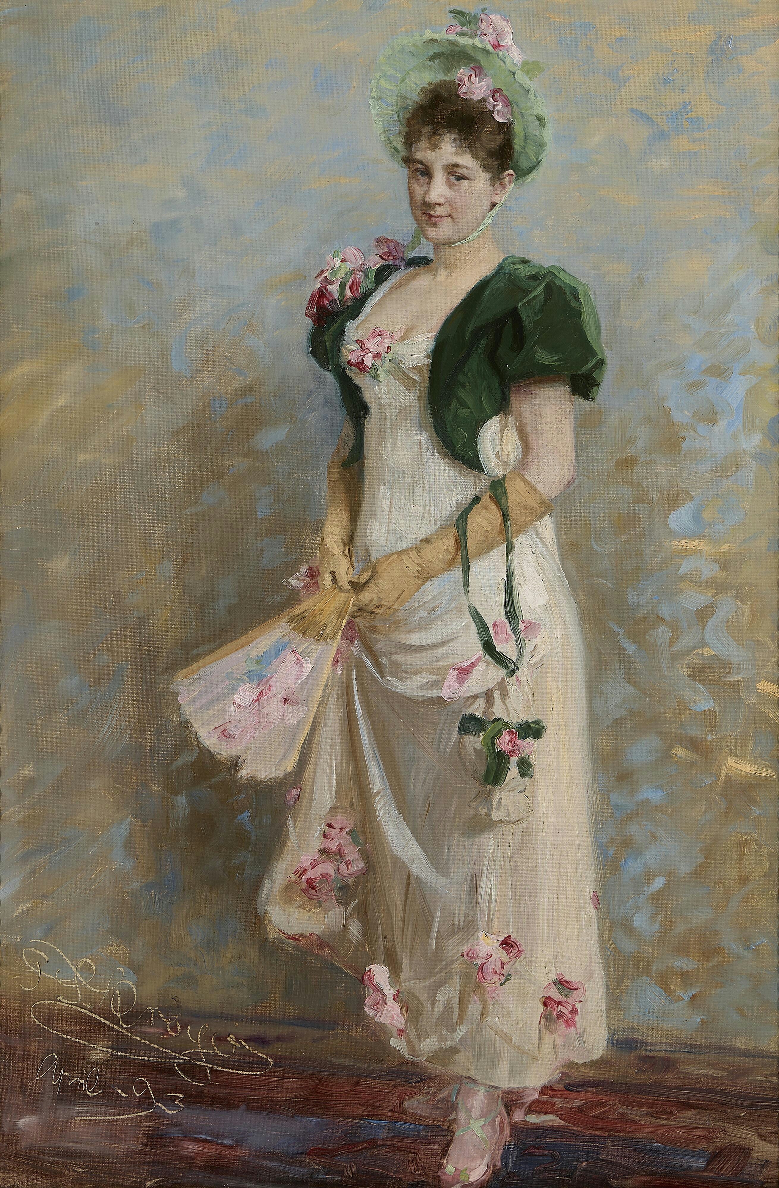 The actress of the Royal Danish Theatre Emma Thomsen in costume - Peder Severin Krøyer