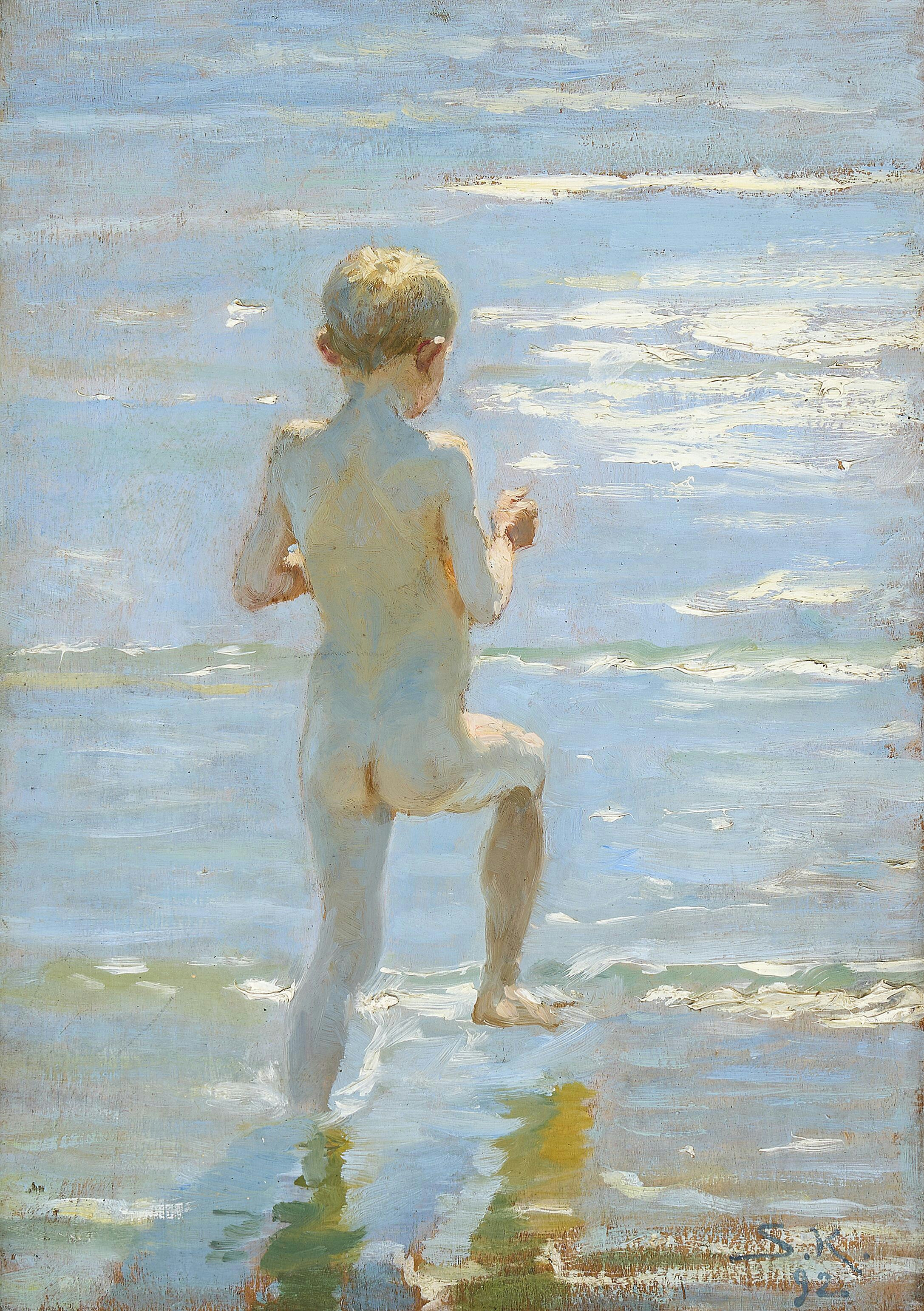 Boy Bathing - Peder Severin Krøyer