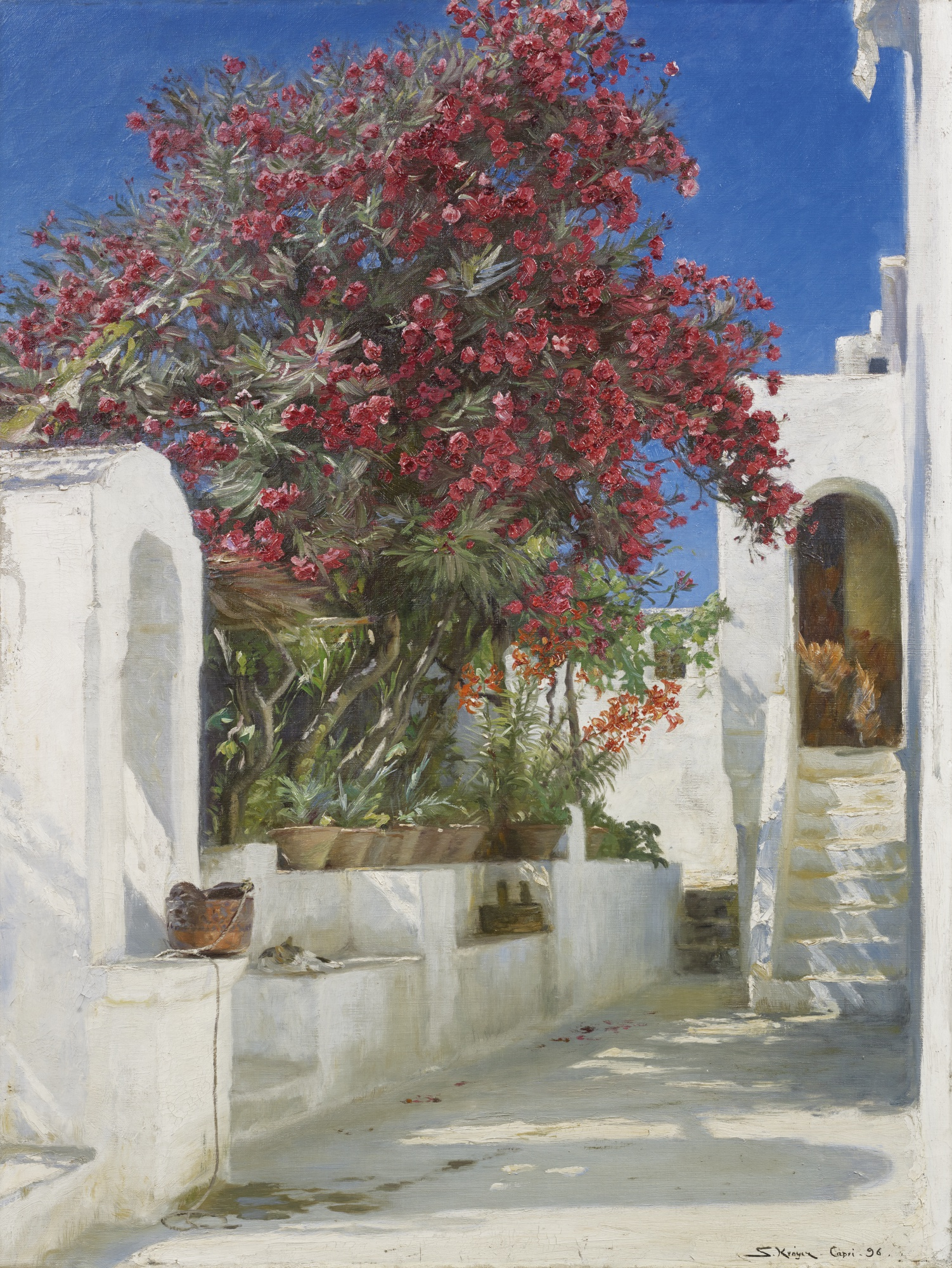 Blooming Oleanders, Capri - Peder Severin Krøyer