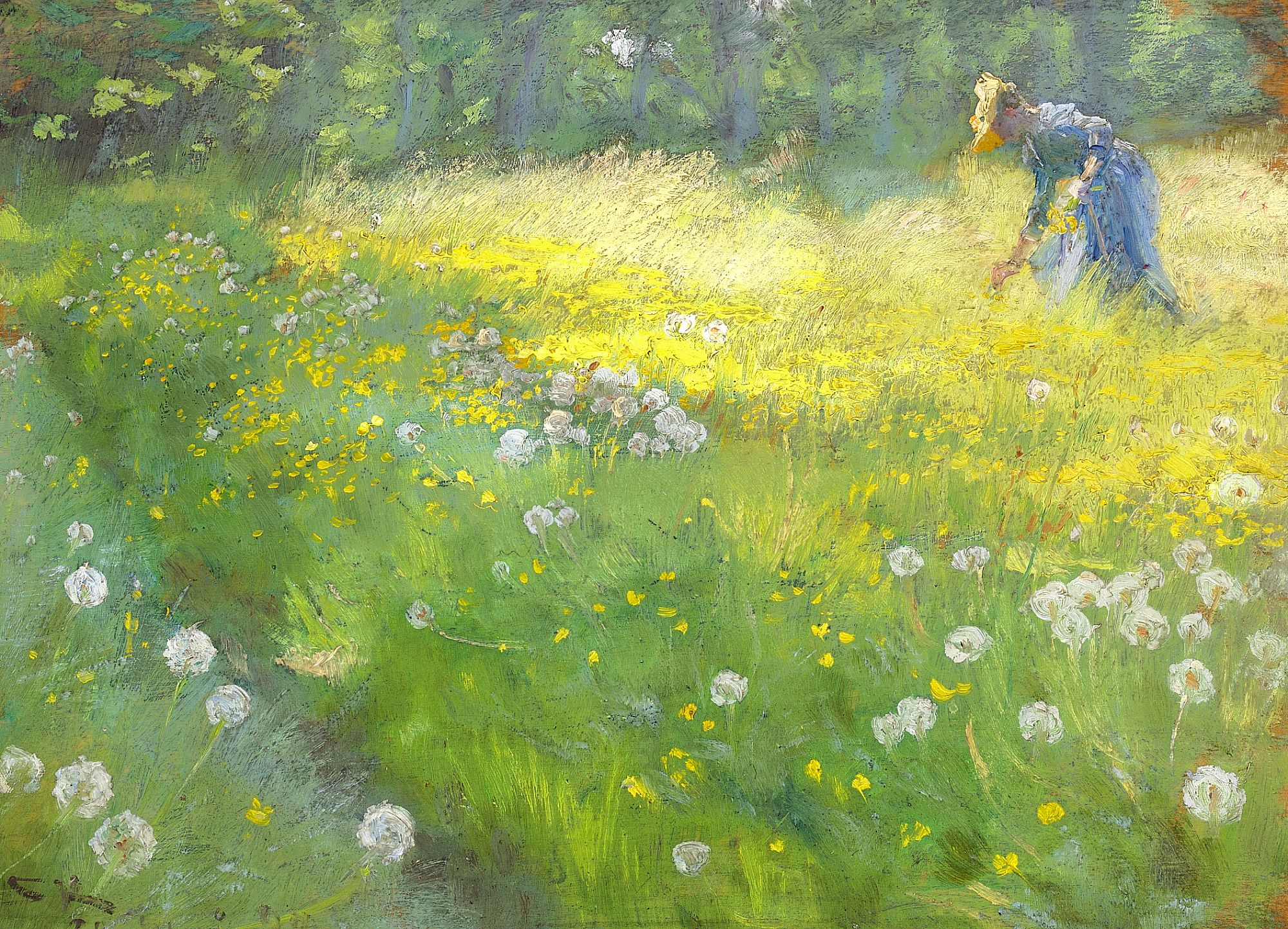 Fru Marie Krøyer in the Garden at Skagen - Peder Severin Krøyer