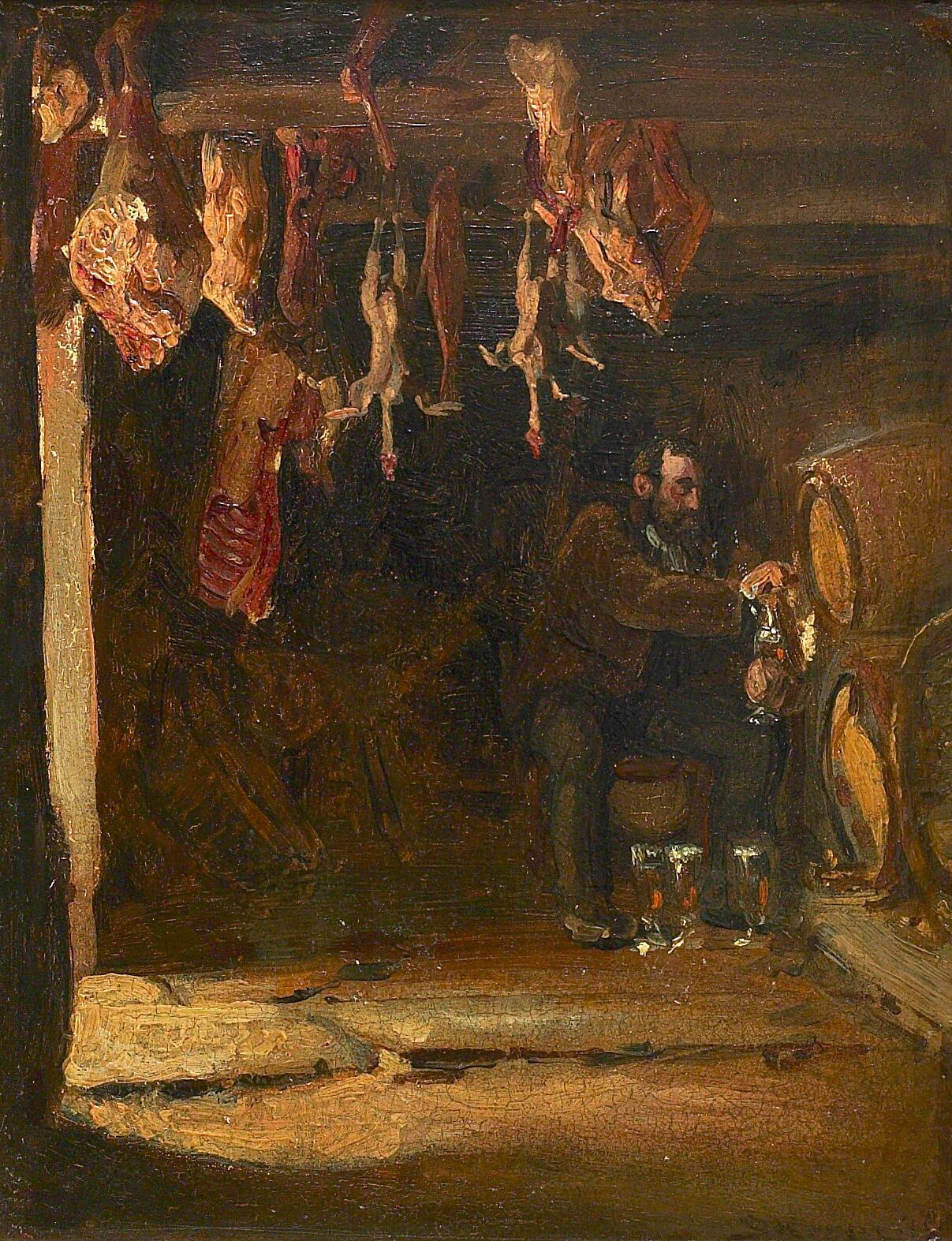 In a cellar in Concarneau. - Peder Severin Krøyer