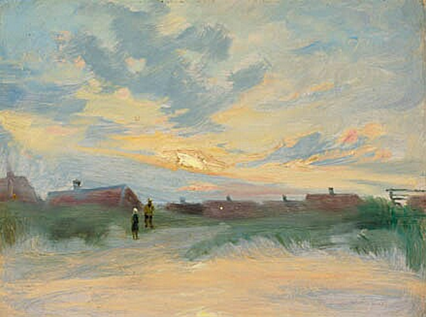 Study of the Sky. Sunset over Skagen. - Peder Severin Krøyer