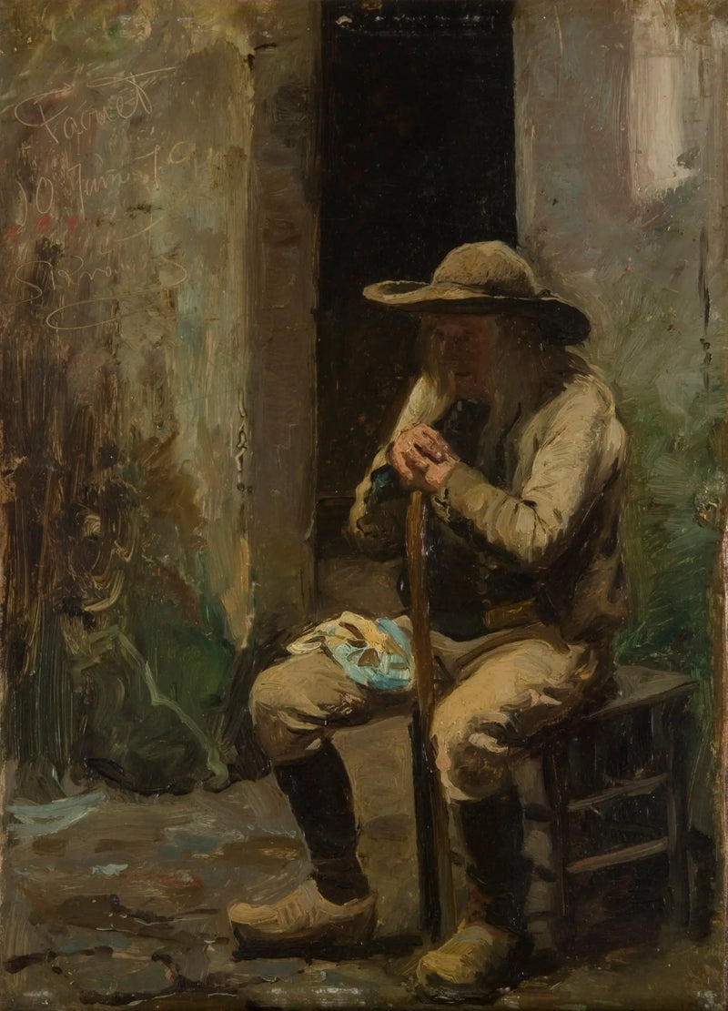A Farmer from Faouet Sitting - Peder Severin Krøyer