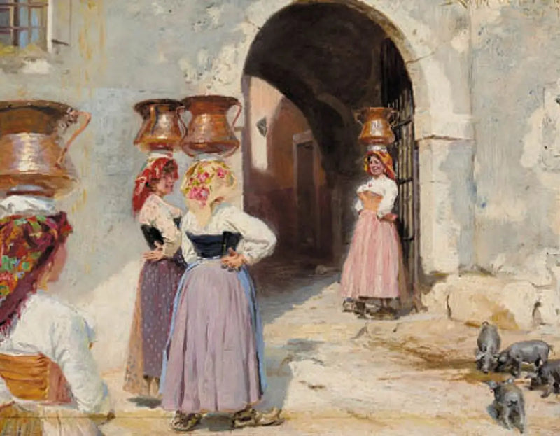 At the Gates of Civita d'Antino. - Peder Severin Krøyer