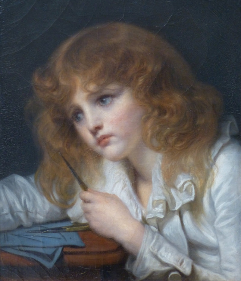 The Little Mathematician - Jean-Baptiste Greuze