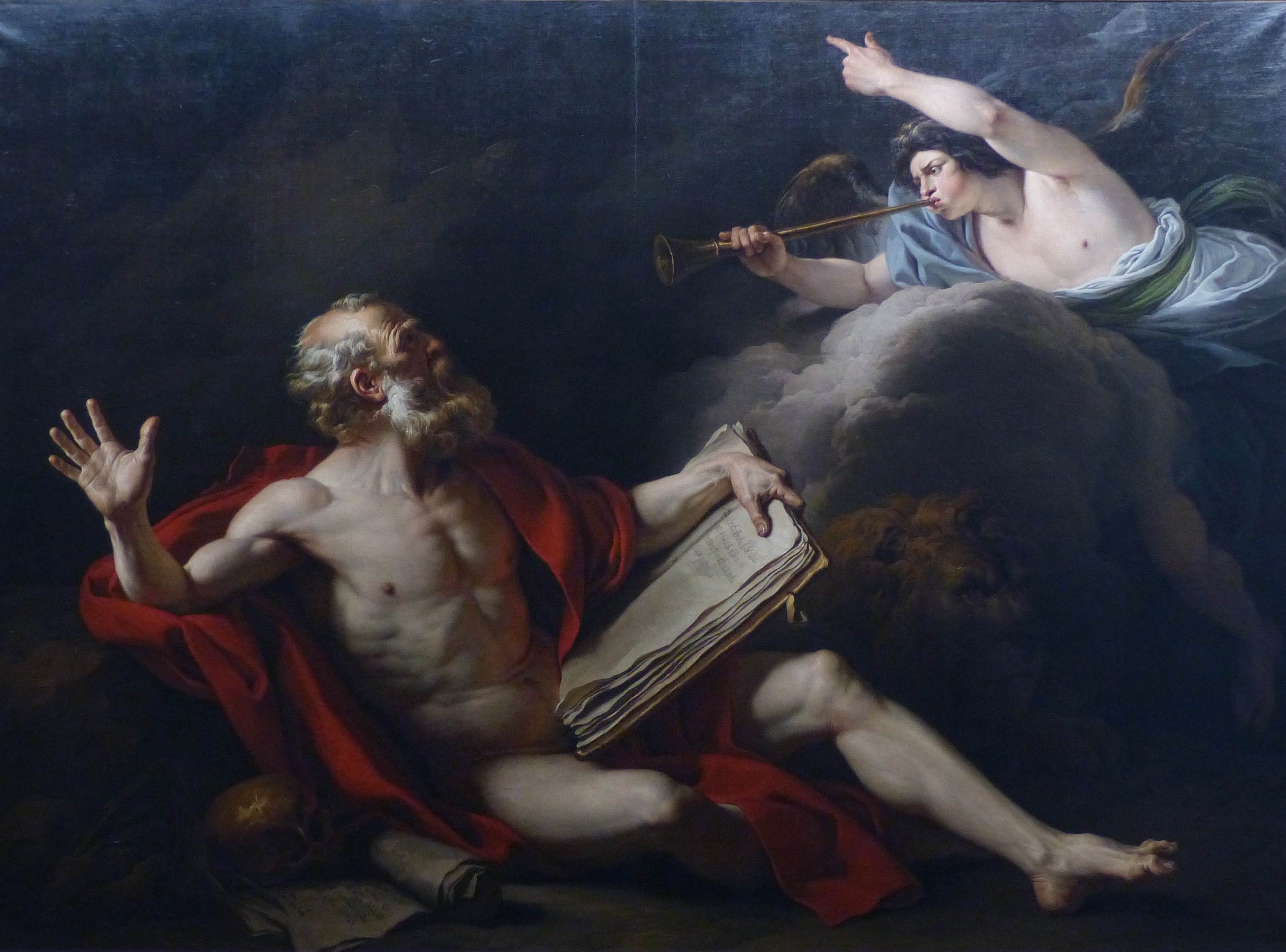 St Jérôme dans le désert écoutant la trompette du Jugement Dernier - François-André Vincent