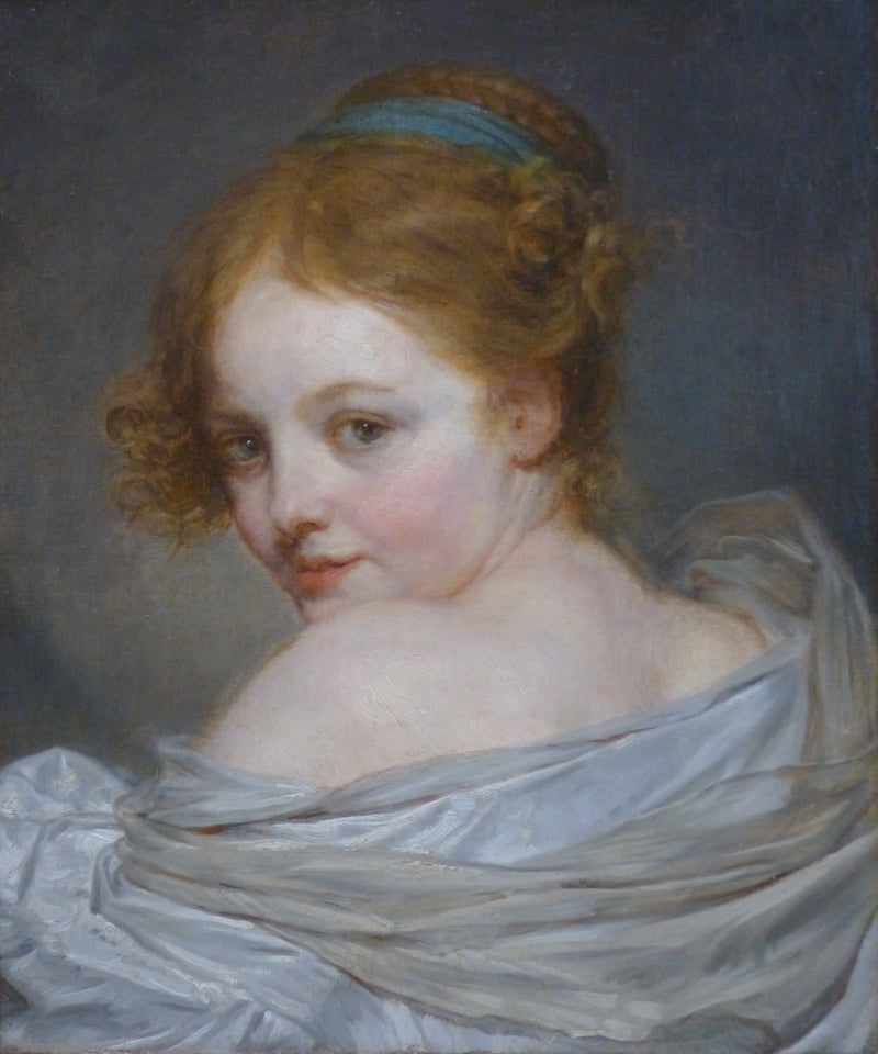 Young Girl from Behind - Jean-Baptiste Greuze