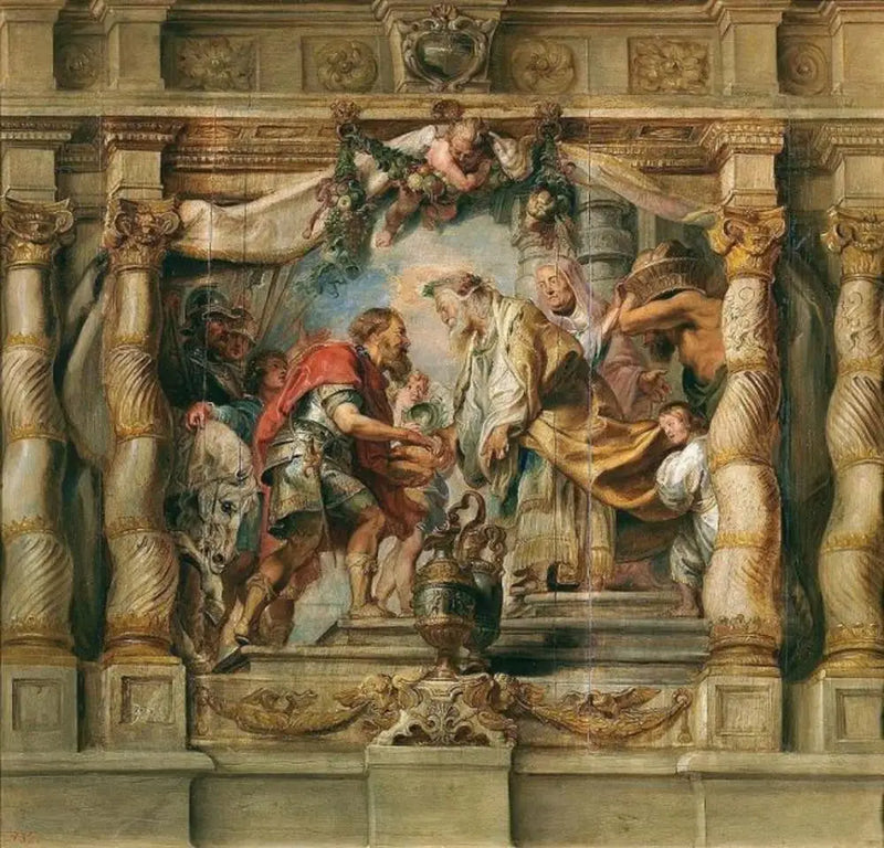The Encounter of Abraham and Melchizedek - Peter Paul Rubens