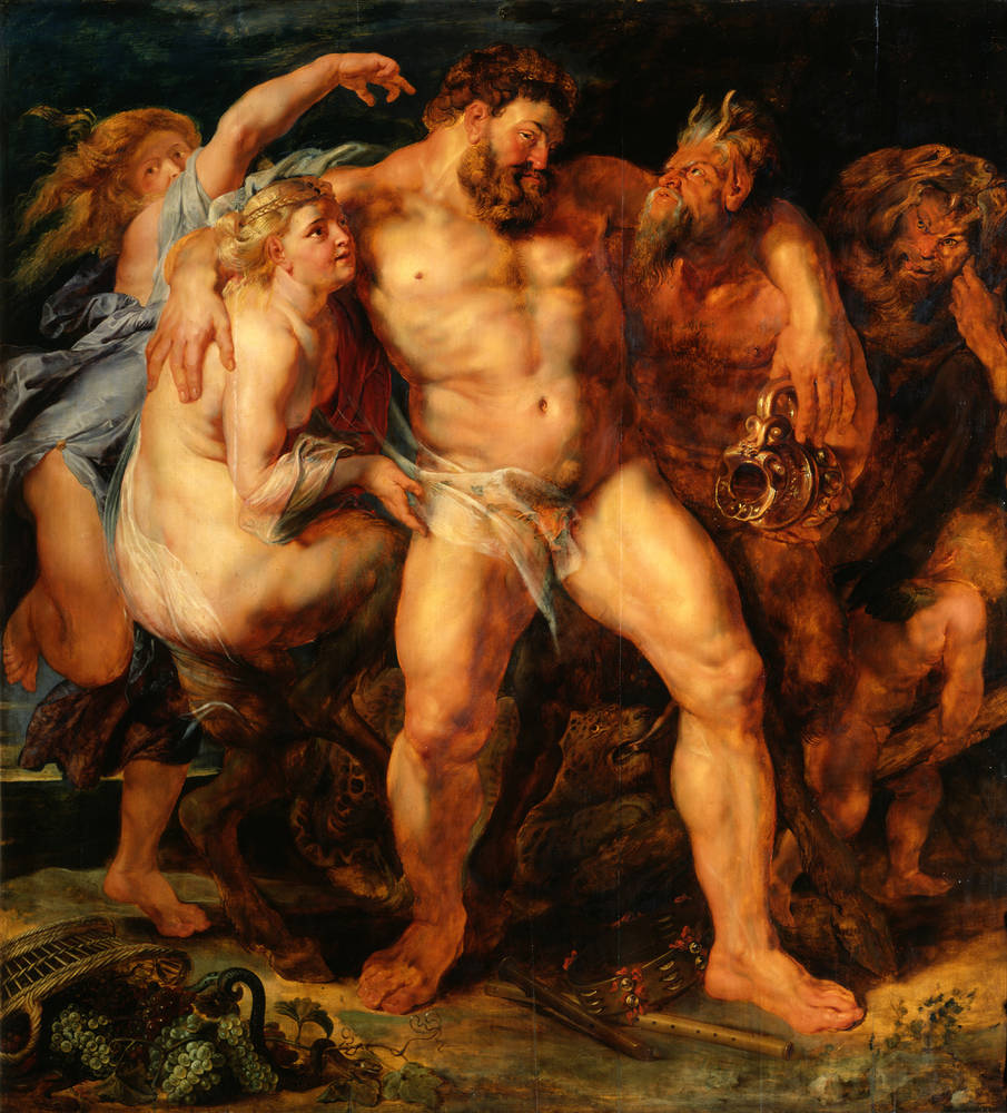 Drunken Hercules - Peter Paul Rubens