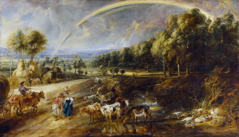 Landscape with Rainbow - Peter Paul Rubens