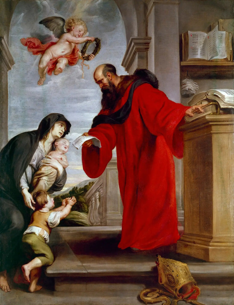 Saint Yves de Tréguier, patron des avocats, défenseur des veuves et des orphelins - Peter Paul Rubens