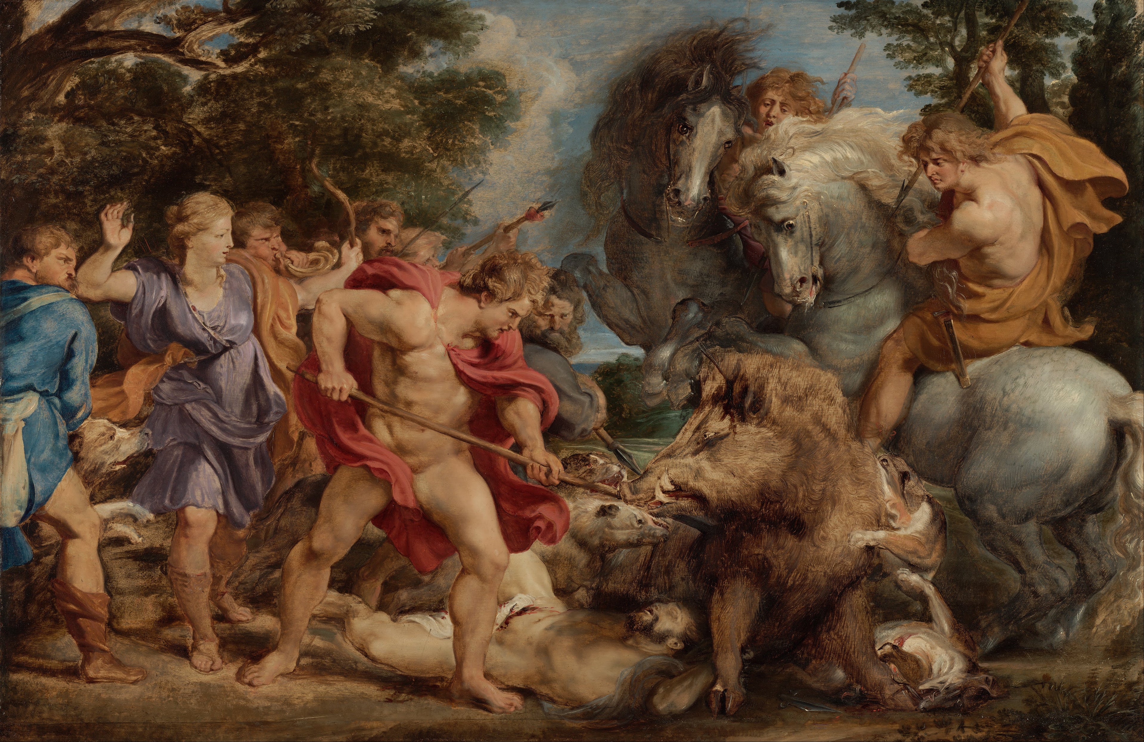 The Boar Hunt of Calydon - Peter Paul Rubens