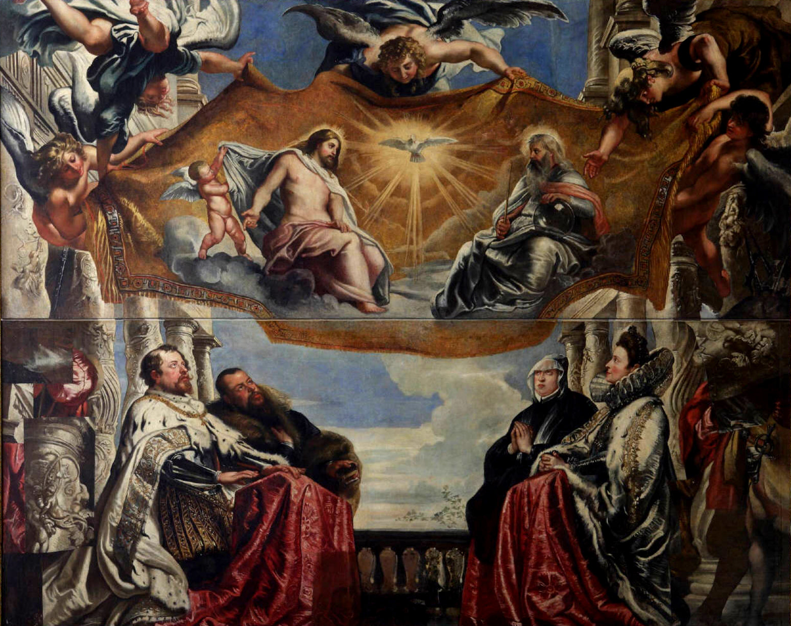 The Gonzaga Family in Adoration of the Holy Trinity - Peter Paul Rubens