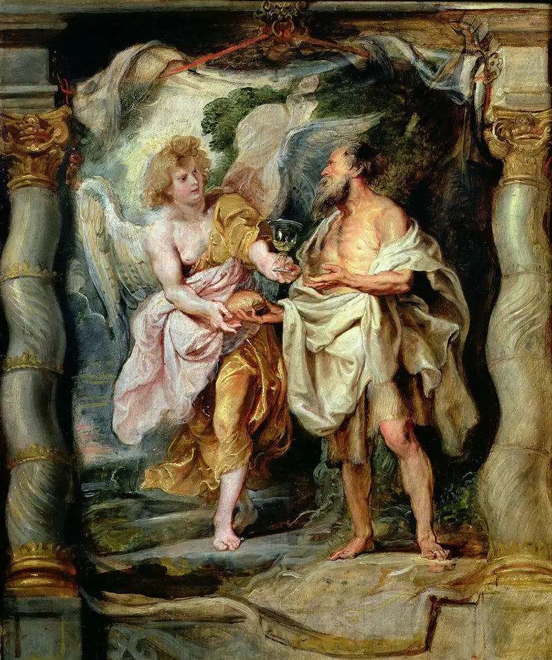 The Prophet Elijah fed by an angel - Peter Paul Rubens
