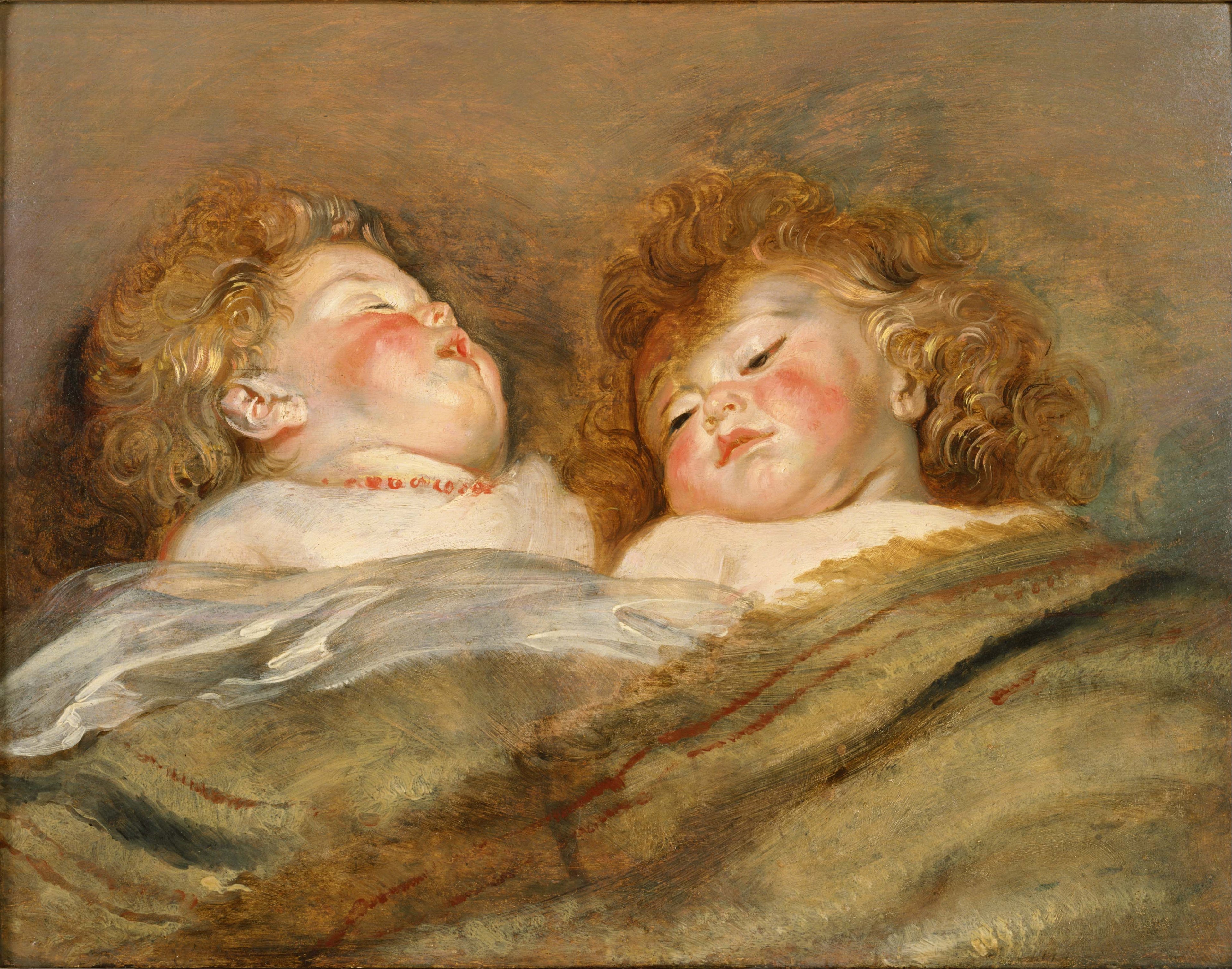 Two Sleeping Children - Peter Paul Rubens