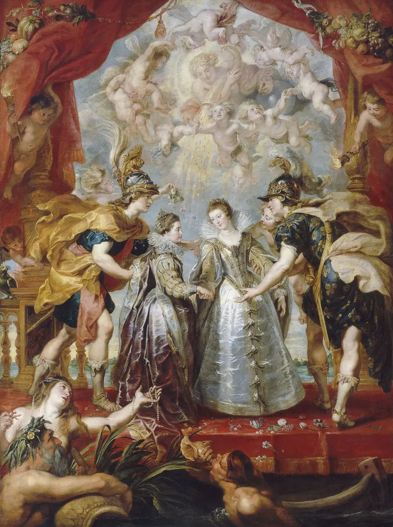 The Exchange of the Two Princesses on the Andaye River, November 9, 1615 - Peter Paul Rubens