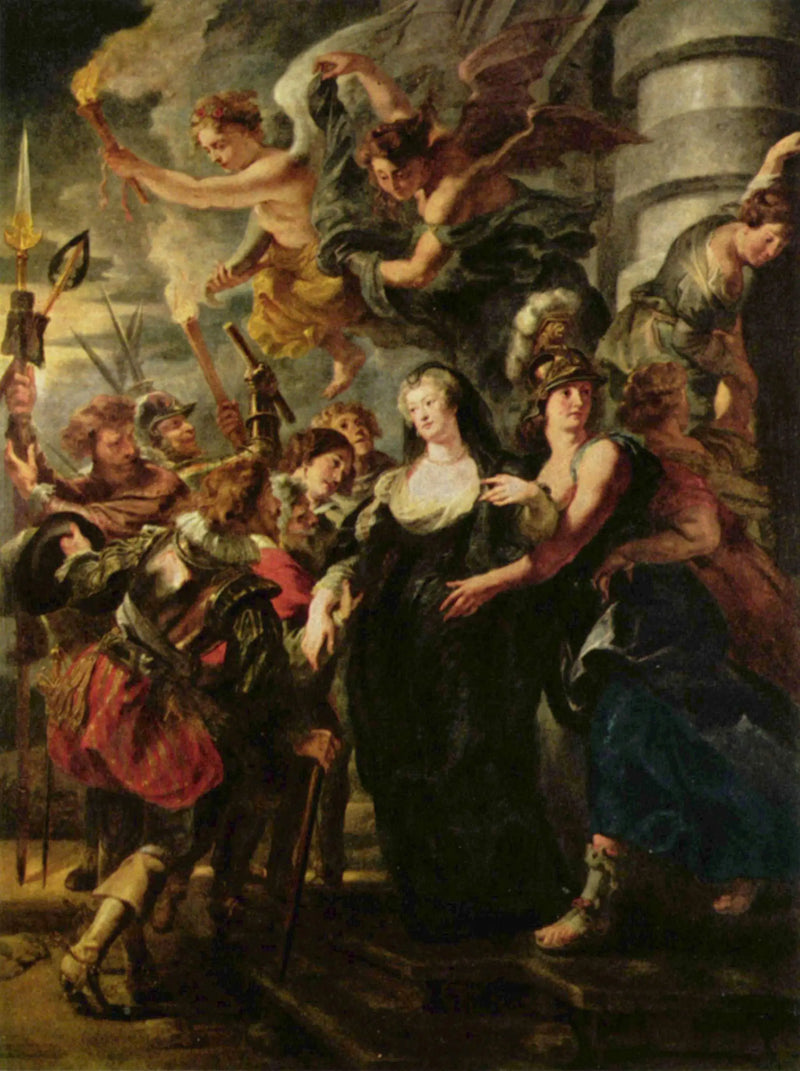 The Queen Fleeing from the Château de Blois on the Night of February 21 to 22, 1619 - Peter Paul Rubens