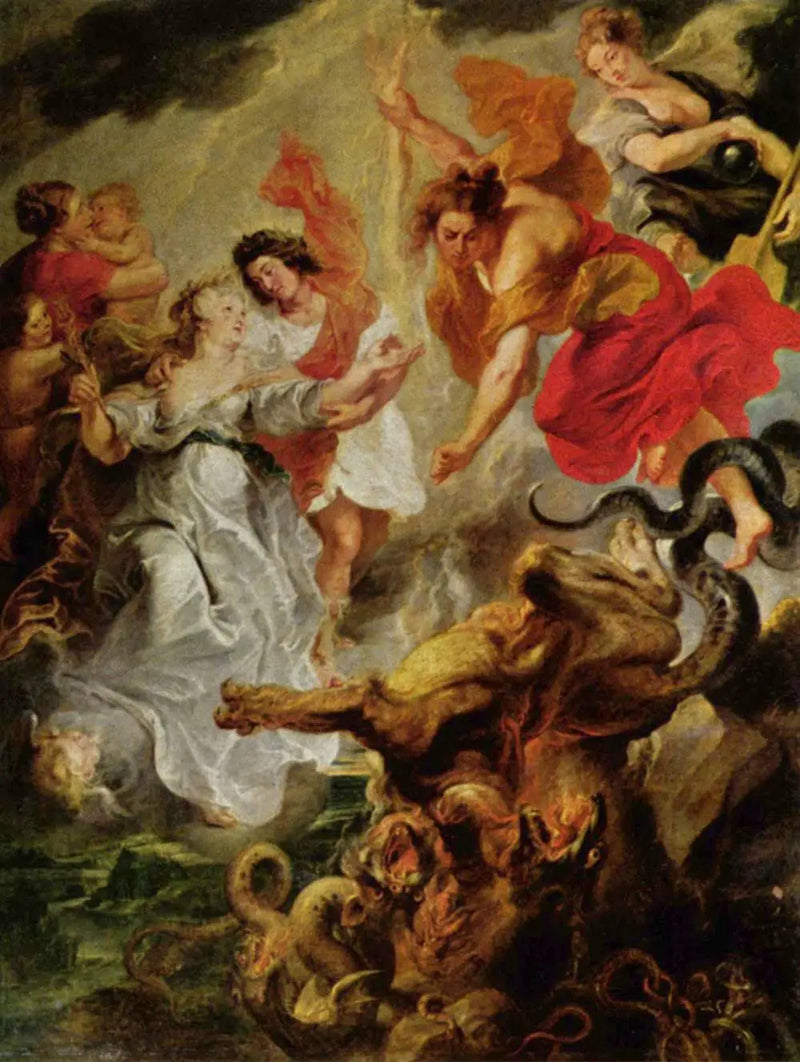 The Reconciliation of the Queen and Her Son after the Death of the Constable on December 15, 1621 - Peter Paul Rubens