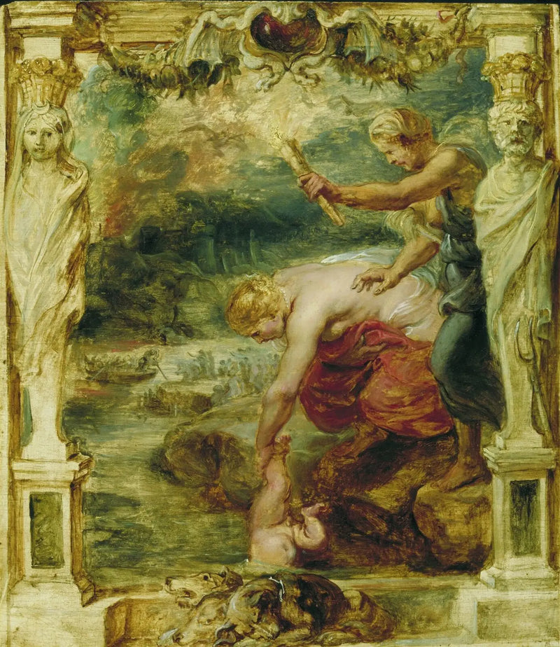 Thetis plunging the child Achilles into the Styx River - Peter Paul Rubens