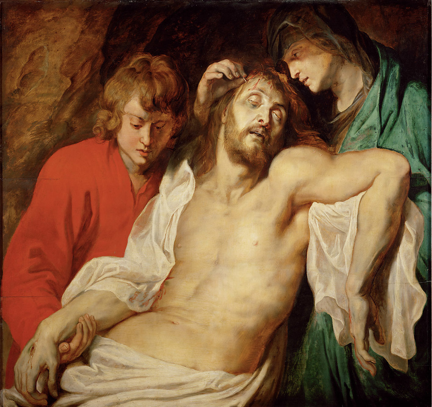 Lamentation of Christ by Mary and John - Peter Paul Rubens
