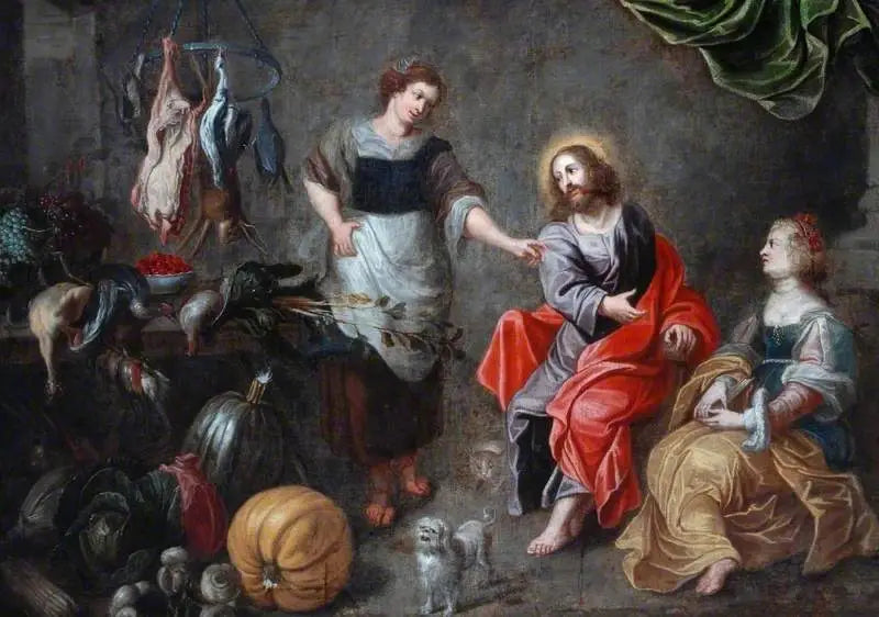 The Christ with Martha and Mary at Bethany - Peter Paul Rubens
