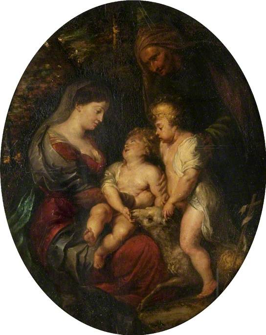 The Virgin and Child with Saints Elizabeth and John - Peter Paul Rubens
