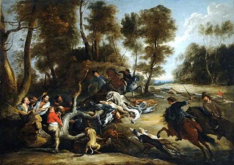 A Wild Boar Hunt - Peter Paul Rubens