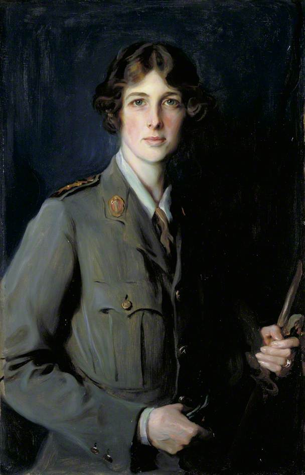 Lady Edith Helen Chaplin, Marchioness of Londonderry, DBE (1878-1959), in the uniform of the Women's Auxiliary Corps - Philip de László