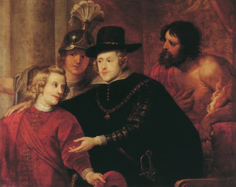 Cardinal Infant Ferdinand takes leave of his brother King Philip IV - Peter Paul Rubens